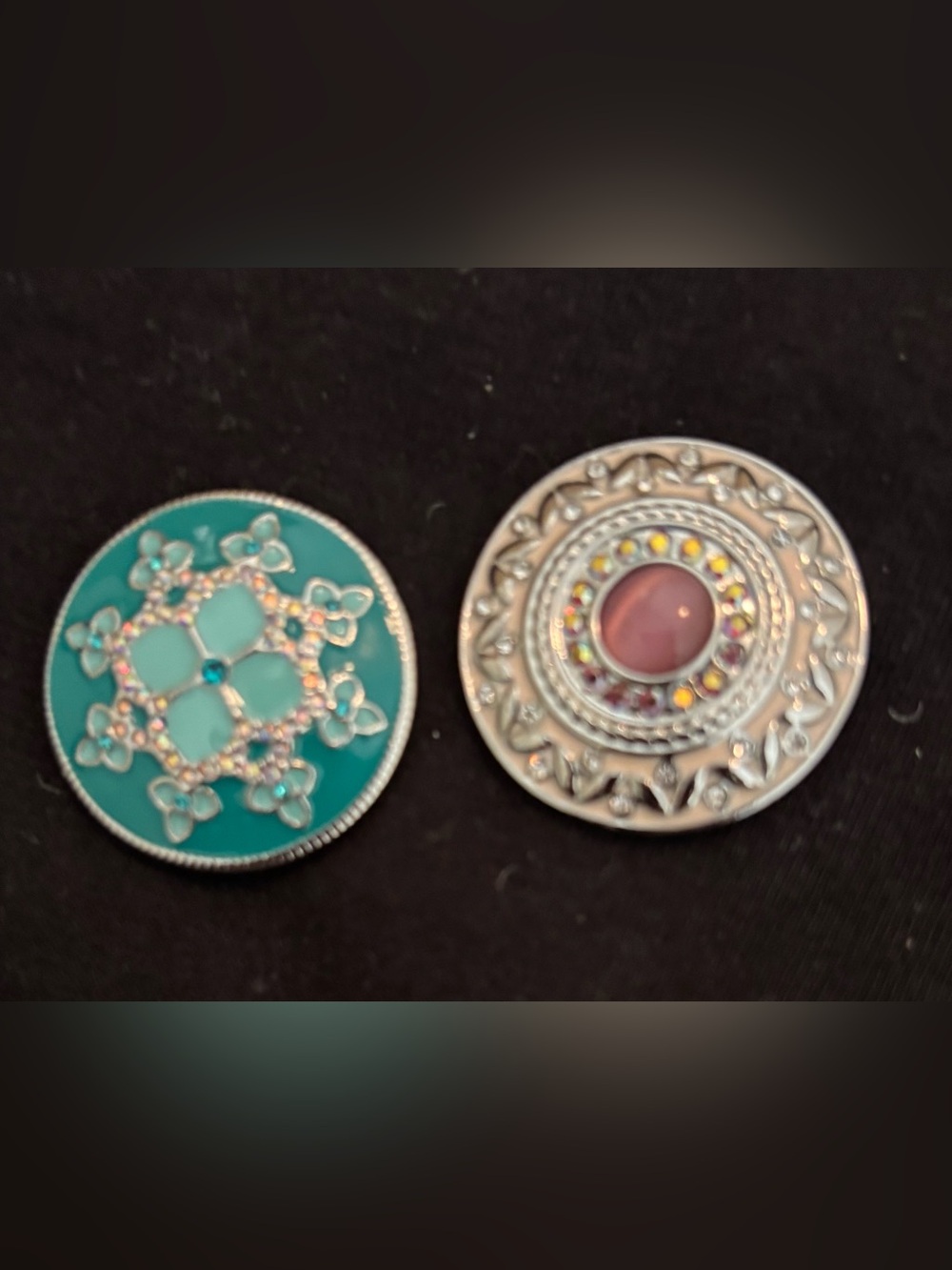Decorative Turquoise and Silver Statement Dots -Style Dots